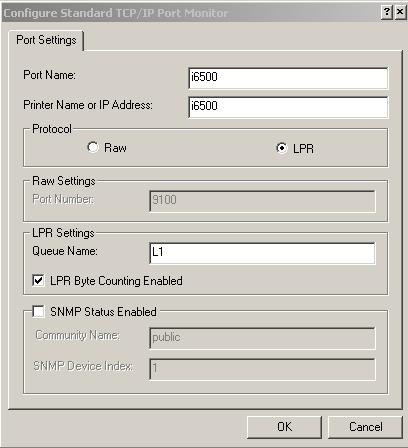 Screenshot 6: TCP/IP Port konfigurieren